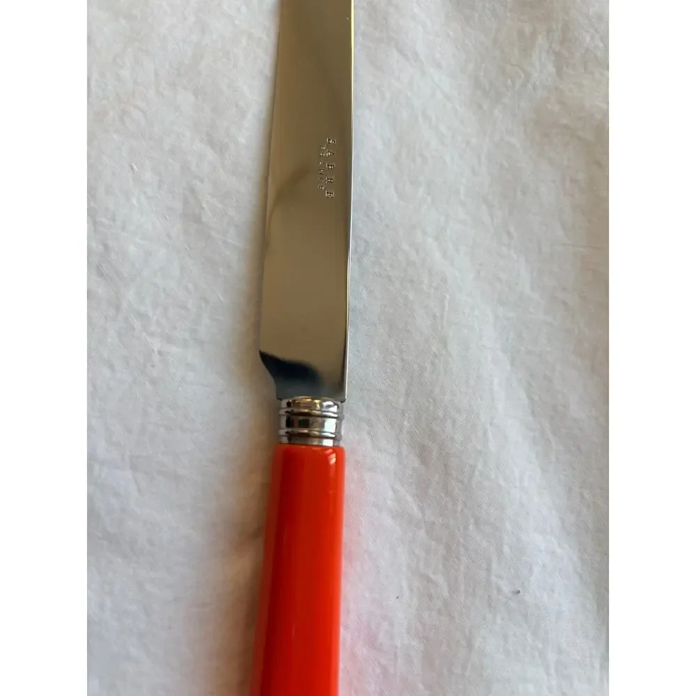 NEW Sabre Paris Pop Unis Red Dinner Knife Stainless Steel